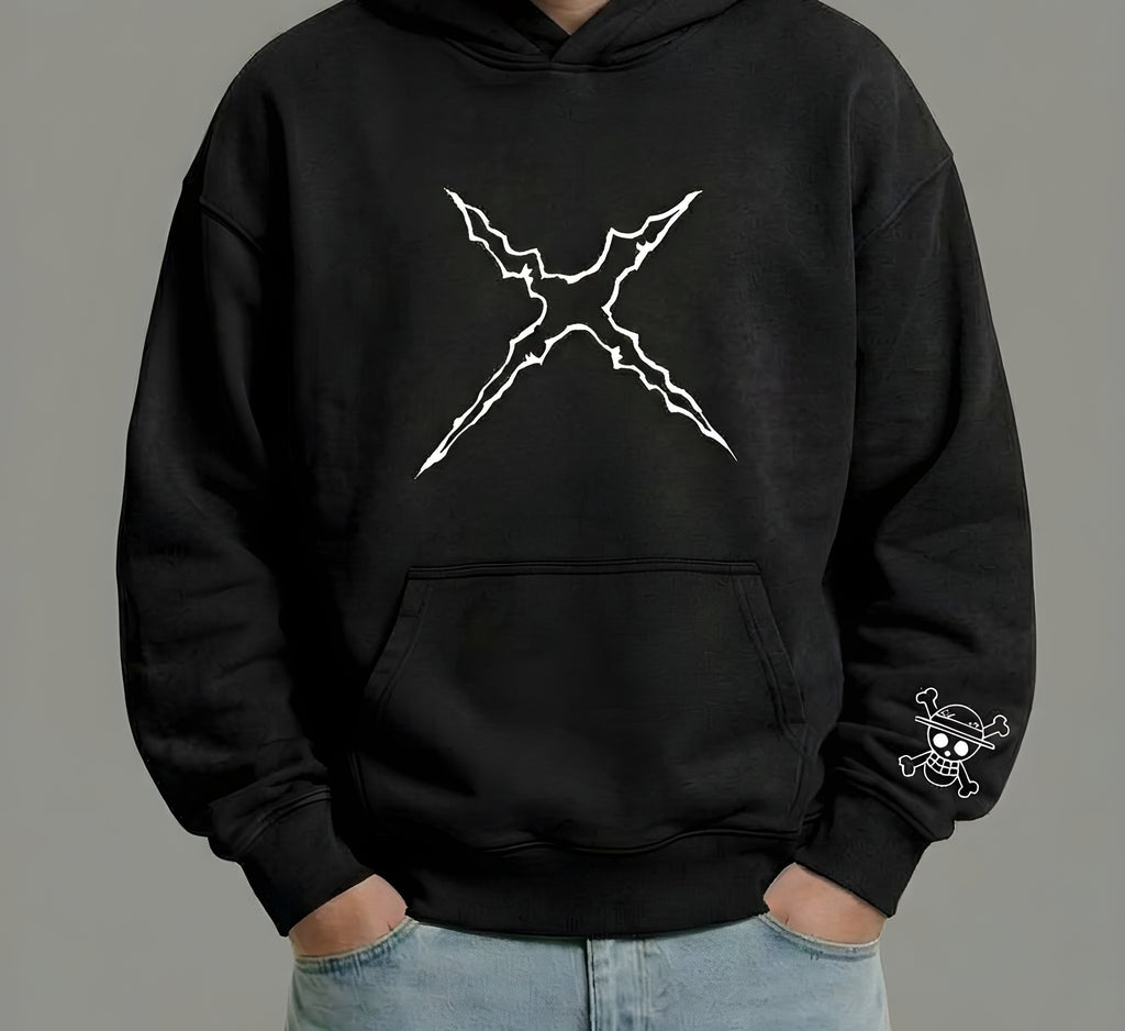 Luffy oversized hoodie (مطروزة 🪡)