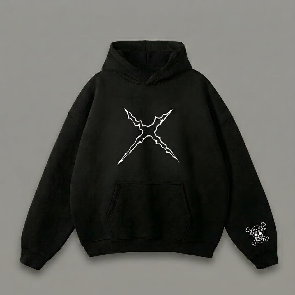 Luffy oversized hoodie (مطروزة 🪡)