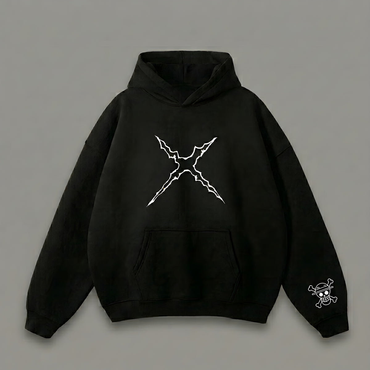 Luffy oversized hoodie (مطروزة 🪡)